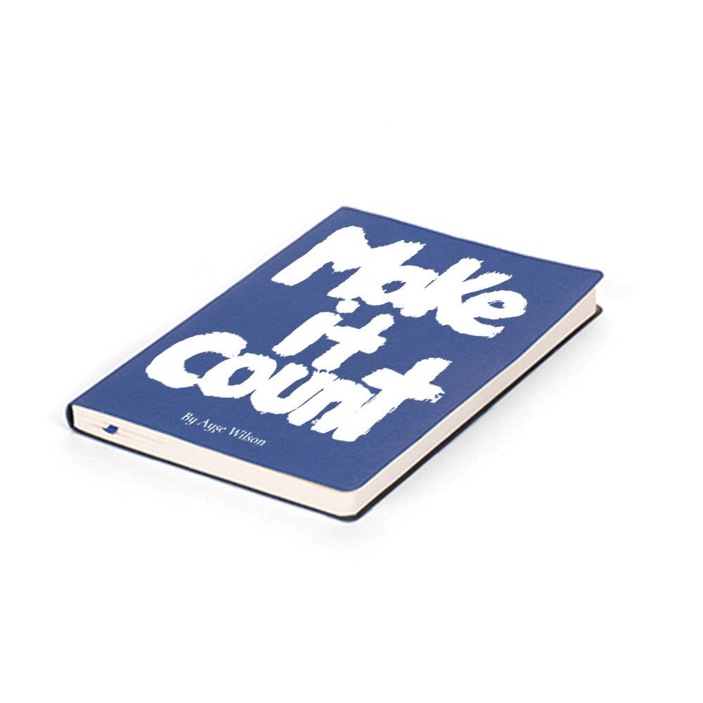 Make It Count Navy Blue Thermoleather Soft Cover Notebook
