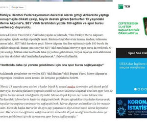 TRT News-Support for Merve from SEY Foundation!