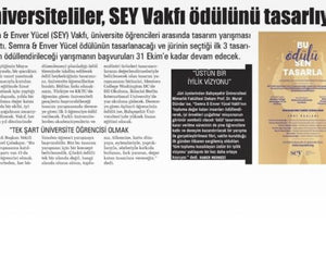 University students design the SEY Foundation award (Aydın Ses)