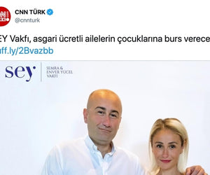 SEY Foundation will give scholarships to children of minimum wage families (CNN Türk - Twitter)