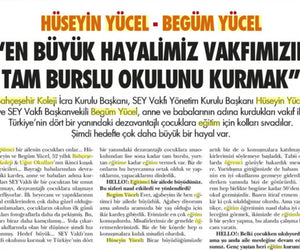 Our biggest dream is to establish our foundation's full scholarship school (Hello)