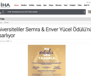 University students design the Semra & Enver Yücel Award (İHA)