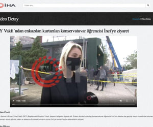 SEY Foundation visits conservatory student İnci, who was rescued from the rubble (İHA)