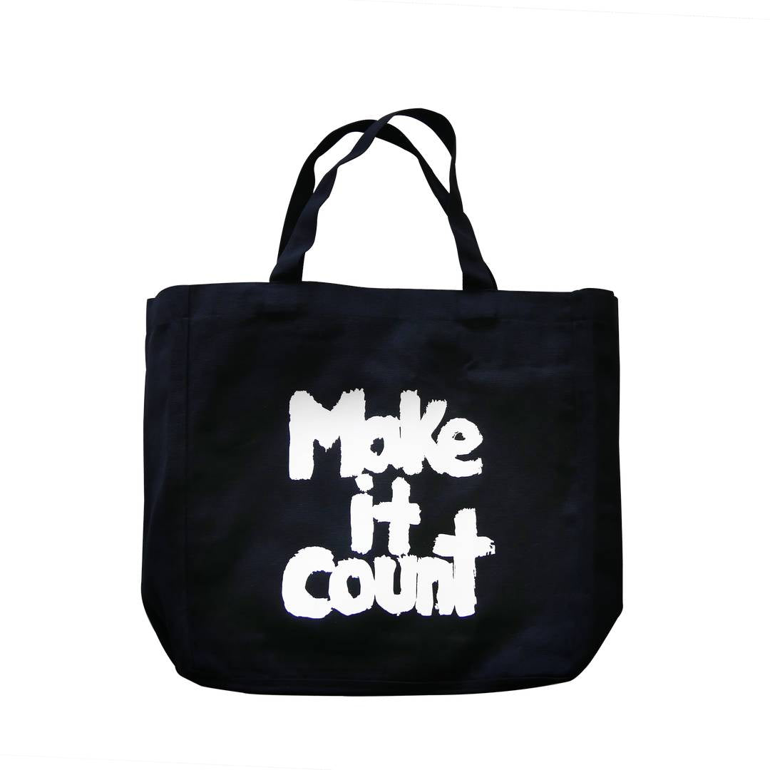 Make it Count Printed Canvas Bag
